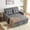 Light Grey, variant on BIGSYY 52" Linen 3-in-1 Convertible Sleeper Sofa with Pull-Out Bed, Stepless Adjustable Backrest & Side Pocket - Dark Grey