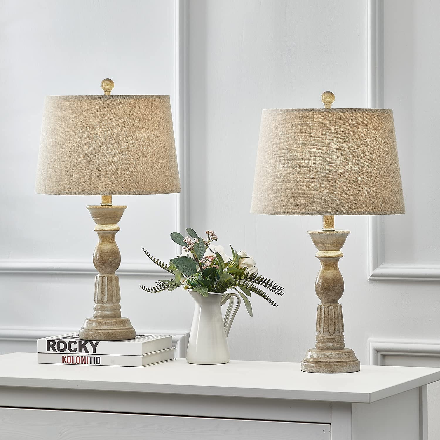 rustic table lamp sets