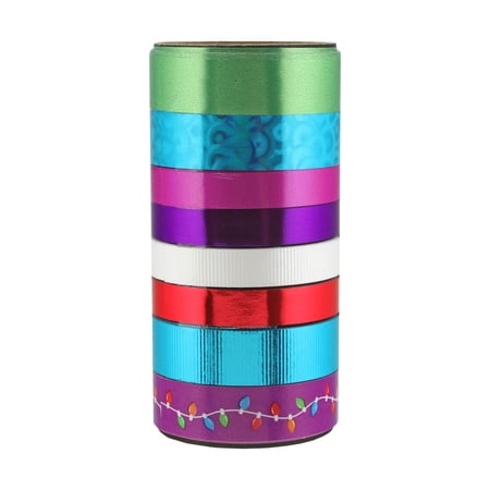 Flat Gift Wrapping Ribbon Brights 8 End X 75 Feet - 