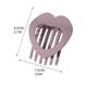 thumbnail image 2 of Pinza para el cabello plana de PC mate con forma de corazón, pinza tipo pico de pato, agarre fuerte, para sujetar el cabello rizado en la parte posterior de la cabeza. Fácil de colocar. No se dobla. A, 2 of 4