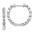 thumbnail image 3 of 14K White Gold Diamond Hoop Earrings (0.244Ct), 3 of 3