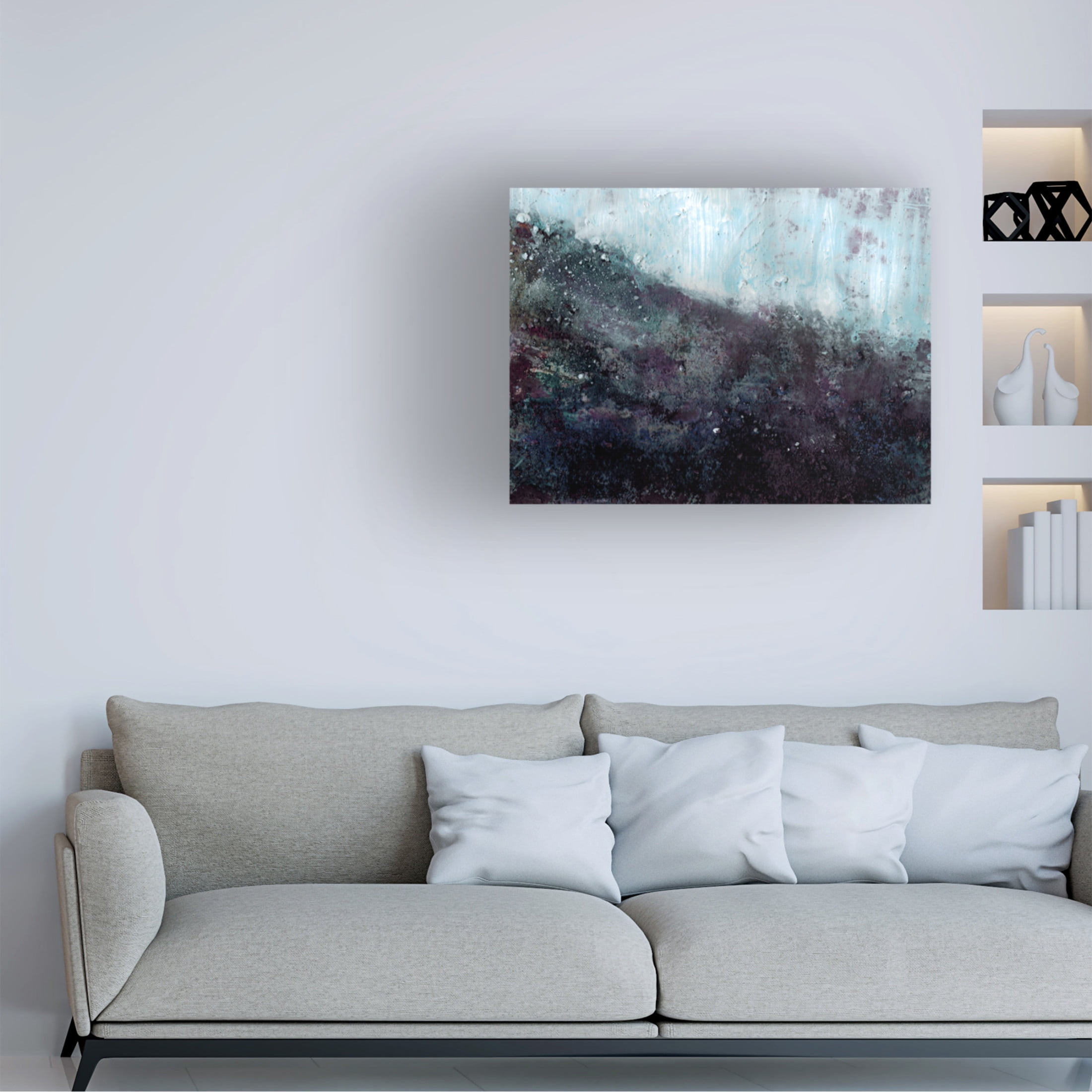 Canvas Wall Art - Deb Chaney 'The Ski Trip' Wall Art for Living Room, Bedroom, or Office D?cor by Trademark Fine Art - 19 x 14 Inches