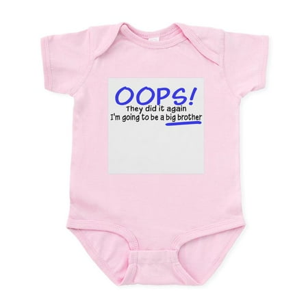 

CafePress - Oops Big Brother Infant Bodysuit - Baby Light Bodysuit Size Newborn - 24 Months