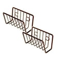 thumbnail image 1 of Oleegame 2PC Spoon And Lid Rest Sponge Rack Perforated Domestic Sink Drain Rack Table Top Sink Storage Rack Brown, 1 of 8