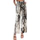 thumbnail image 1 of Gibobby pantalones de pana para mujer Pantalones de mujer con estampado de salón, pierna ancha, casual, fluidos, con bolsillos (Gris, XL), 1 of 5