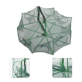 Cage à Poissons Et Crabes Portable – Filet Piège à Anguilles Et écrevisses, 3 Entrées Anti-fuite, PP Résistant