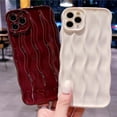 thumbnail image 4 of Water Ripple Pattern Case for iPhone 11 Pro Max Soft TPU Shockproof Camera Protective Back Cover for Women Girl Curly Wave Frame Phone Case for iPhone 11 Pro Max 6.5 Inch Silver, 4 of 12