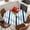 Gray Blue, variant on Green Stripe Round Tablecloth, Fitted Table Cover with Elastic for 36"-44" Round Tables, Gradient Geometric White Vertical Striped Table Cloth Outdoor Indoor Dinning Party Waterproof Tablecloths