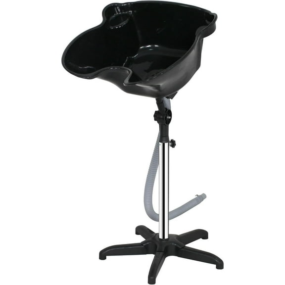 YEXJ Portable Shampoo Basin Height Adjustable Shampoo Bowl with Drain Hair Washing Basin Sink for Home Salon Hair Washing and Cutting