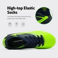thumbnail image 4 of BURUDANI Kids Boys Girls Soccer Trainers Cleats Shoes Sport Football Shoes Dark/Blue/Neon/Green Size 6, 4 of 5