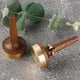 thumbnail image 3 of Billuyoard Soporte de almacenamiento de anillos de madera, Base de latón, torre de joyería de Vintage, estante ahorrador de espacio para Artesanía Madera NO1, 3 of 6