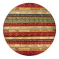 thumbnail image 2 of Unique Loom Outdoor Modern Collection Area Rug - Traditional (12' Round Multi/Gold), 2 of 11