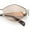 Silver - Light Brown, variant on Hipster Diamond Shape Hustler Metal Rim Retro Fashion Sunglasses Gold - Brown