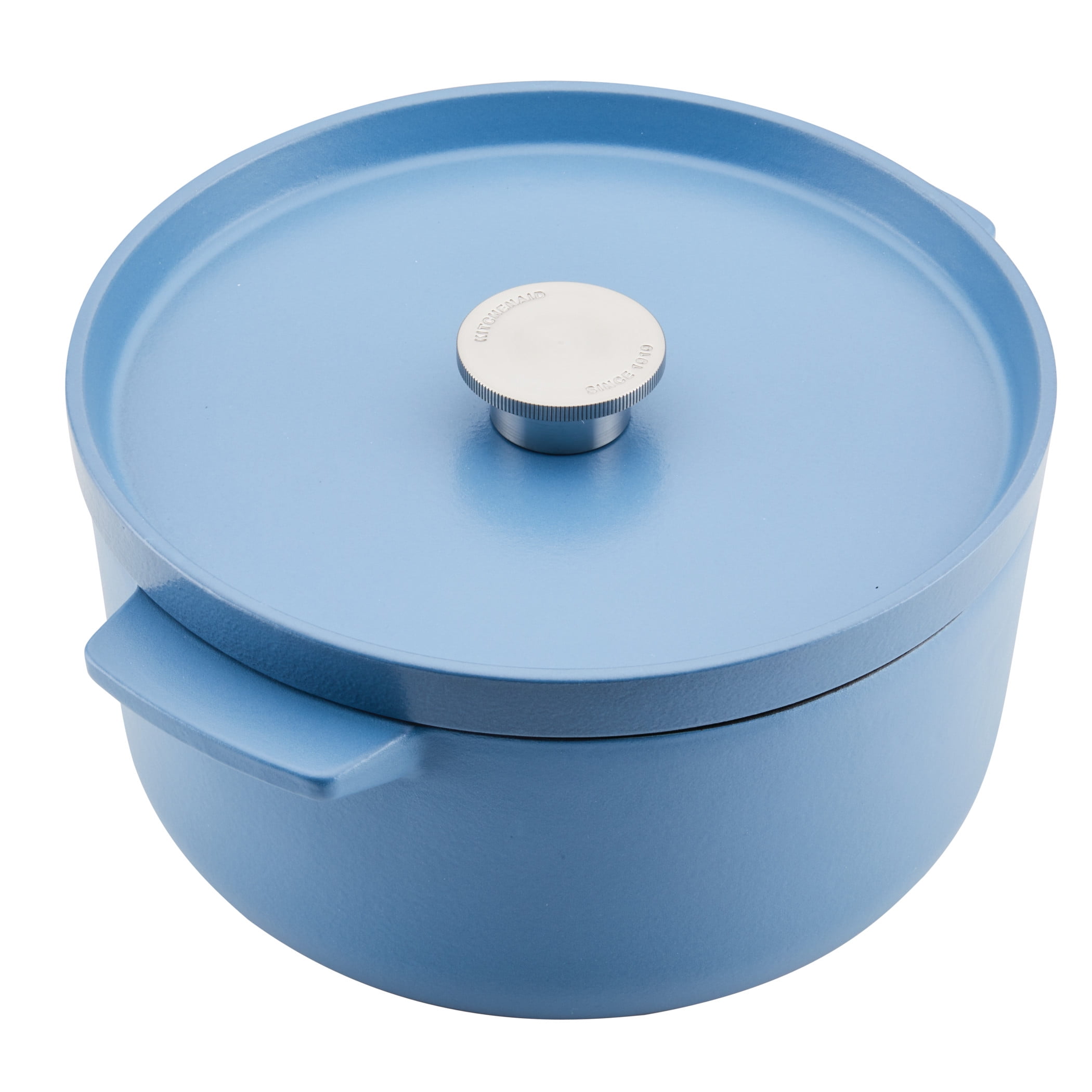 Enameled Cast Iron 5 Quart Dutch Oven with Lid - Blue – Eco + Chef Kitchen