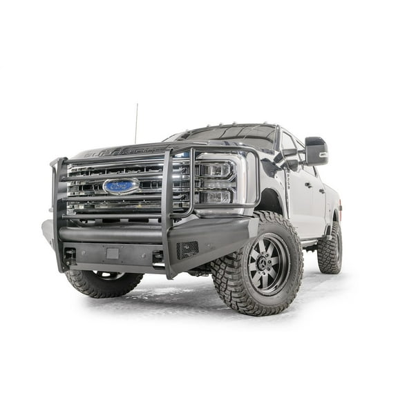 Fab Fours FS23-Q5960-1 Black Steel Elite BUMPER TRUCK FRONT