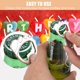 thumbnail image 3 of XHIPY - 50 llaveros de huella de beb&eacute;, abridor de botellas, regalos de fiesta de baby shower, abridor de botellas, regalos de baby shower, con bolsa de organza (plata), 3 of 7