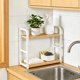 thumbnail image 5 of CaiYueKe Kitchen Storage Rack Two Tier Metal Organizer Spice Shelf Countertop Pantry Cabinet Organizing Rack Sturdy Space Saving Durable Kitchenware Rack, 5 of 7