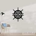 thumbnail image 2 of Handmadetneonsign Captain's Wheel Metal Wall Art Light, Captain Metal Sign Wall Decor, Sailor House Metal Decor 51025, 2 of 5