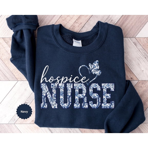 Hospice Nurse Sweatshirt, Floral Nurse Shirt, Nurse Appreciation, Hospice RN Tee, Hospice Nurse Tiole Nurse, Hospice RN Tee, F1375 Tshirt All Size S-5XL