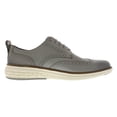 thumbnail image 2 of Cole Haan Grand Hurrion Wingtip Oxfords Mens Shoes Size 10, Color: Ironstone Nubuck/Ivory, 2 of 5