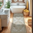 thumbnail image 7 of Sonoro Kate 2.5x8 Area Rugs for Living Room Bedroom, Non Slip Boho Machine Washable Indoor Floor Carpet, Cream, 7 of 7