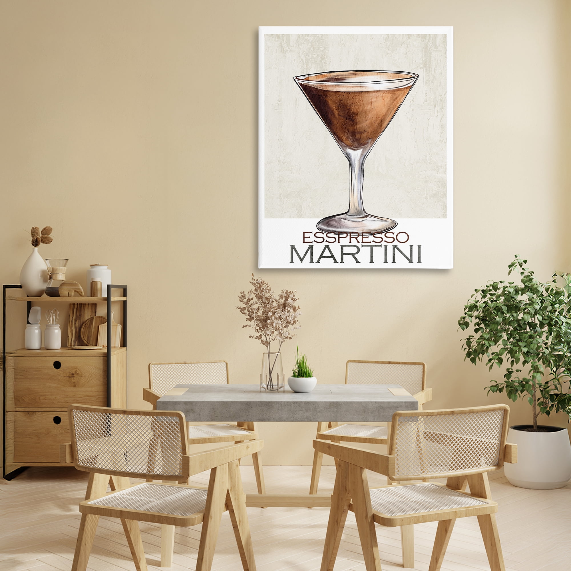 Stupell Industries Sophisticated Espresso Martini Canvas Wall Art, design by Kim Allen
