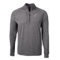 thumbnail image 2 of Men's Cutter & Buck Heather Black New Orleans Saints Big & Tall Adapt Eco Raglan Quarter-Zip Jacket, 2 of 3