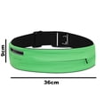 thumbnail image 2 of Riñonera fina para correr, senderismo, ciclismo, entrenamiento, ajustable, para teléfonos, dinero, llaves, verde, 2 of 5