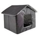 thumbnail image 4 of Casa para gatos de exterior, cerrada, para interiores y exteriores, impermeable, para gatos callejeros. M, 4 of 8