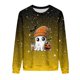 thumbnail image 4 of Heisall Womens Hoodies Halloween-themed Sparkling Print Round Neck Long Sleeve Fleece-lined Casual Sporty Fashion Sweatshirts, 4 of 9