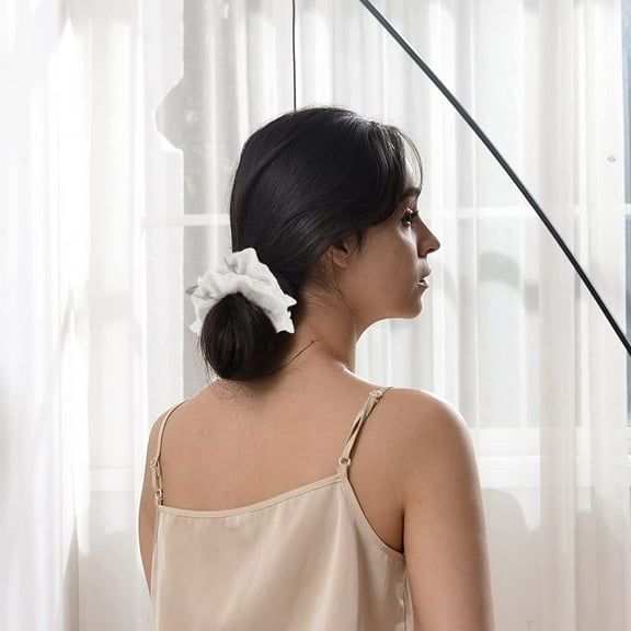 FRCOLOR 5pcs Hair Tie Scrunchies For Hair  Scrunchies For Hair Cotton  Floral Hair Scrunchie Women High Elasticity Hair Ties Soft And Stretchy Ponytail Holder