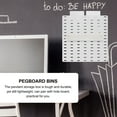 thumbnail image 2 of NICEXMAS Pegboard Accessories White 1Set 10.8X3.4X1.2In, 2 of 8