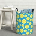 thumbnail image 5 of blue Lemon Laundry Basket, Laundry Hamper Waterproof Laundry Bag Clothes Hamper Laundry Bin with Handles for Bedroom, Living Room, Kids Room-#, 5 of 5