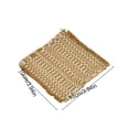 thumbnail image 3 of Oefntac Cotton Woven Coaster Set with Tassels Absorbent Checkered Drink Mat for Coffee Tea Cups Home Table Decor 4Pcs, 3 of 6