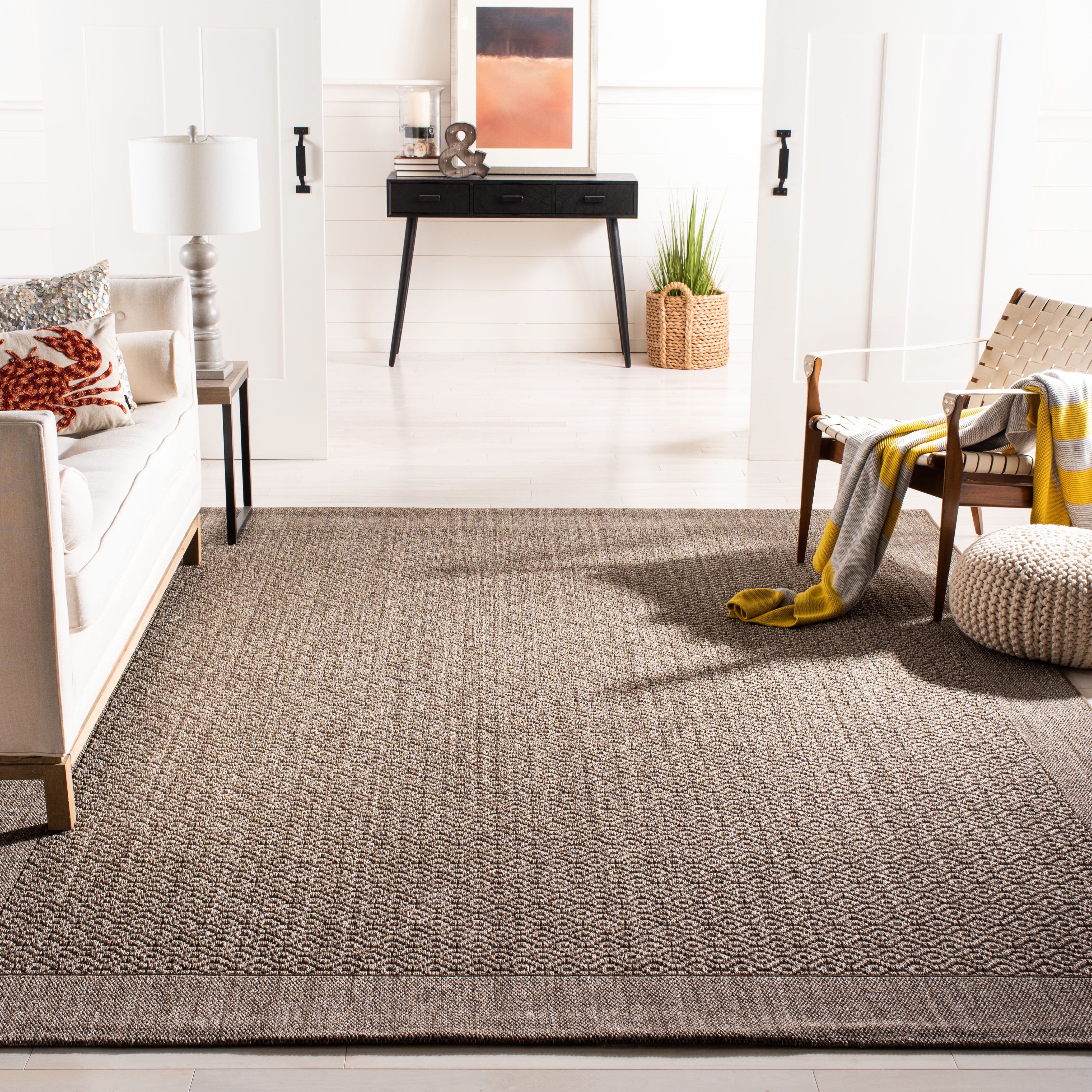 SAFAVIEH Palm Beach Jannine Geometric Area Rug, Silver, 2' x 3'