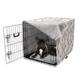 thumbnail image 5 of Autumn Dog Crate Cover, Watercolor Birds on a Tree with Yellow Leaves During Fall Season, Easy to Use Pet Kennel Cover Small Dogs Puppies Kittens, 7 Sizes, Dark Peach and Multicolor, by Ambesonne, 5 of 6