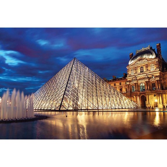 Louvre Pyramid, Paris, France, a 1000-piece Puzzle by Tomax Puzzles