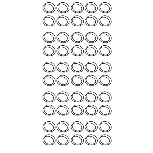 50 Collar de Gargantilla de Encaje Caucho Negro 450x4mm por Mujer Hombre