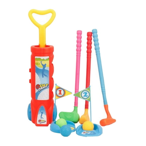 Early Educational golf for toy for kids Set, Golf Clubs, Practice Holes, golf professional tees, Flag, Outdoors Exercise Toy for children