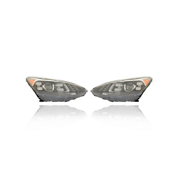 Headlight Assembly - Compatible/Replacement for '20-20 Kia Sportage FWD - LED - Pair, Left Driver   Right Passenger Set - 92102D9540, 92101D9540
