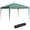 Dark Green, variant on Outsunny 10 x 10ft Folding Pop Up Tent Canopy Outdoor Gazebo, Grey