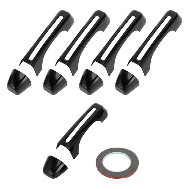 Cubierta de Manija de Puerta Negra Unique Bargains para Jeep Wrangler JL JLU 2018-2022 Juego de Cubierta de Manija de Puerta Decoración Exterior Trim ABS 1 Juego