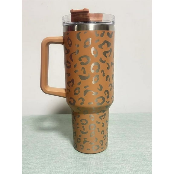 40oz Cheetah Leopard Laser Etched Stainless Tumbler