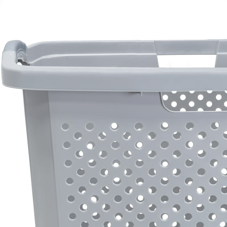 Home Logic 2.5 Bushel Extra Large Plastic Laundry Hamper, Soft