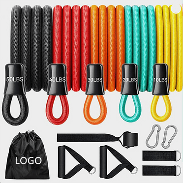 BESTSKY 11 Pcs Resistance Bands for Working Out,Exercise Bands Fit for Home Fitness and Strength Training,Exercise Bands Resistance for Physical Therapy,Muscle Training and Lose Weight