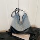 thumbnail image 4 of Bolso Hombro Mujer Denim Gran Capacidad Color Tote Bag, 4 of 9