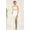 Off-White, variant on May Queen MQ2088B Juniors Womens Sleeveless Ivory Twist-Detailed Bridal Jeweled Gown