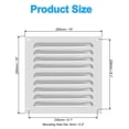 thumbnail image 2 of Cubierta de ventilación de aluminio de 10 x 10 pulgadas Uxcell, cubierta de rejilla de aire, cubierta de ventilación HVAC con lamas, tono plateado, 2 of 7