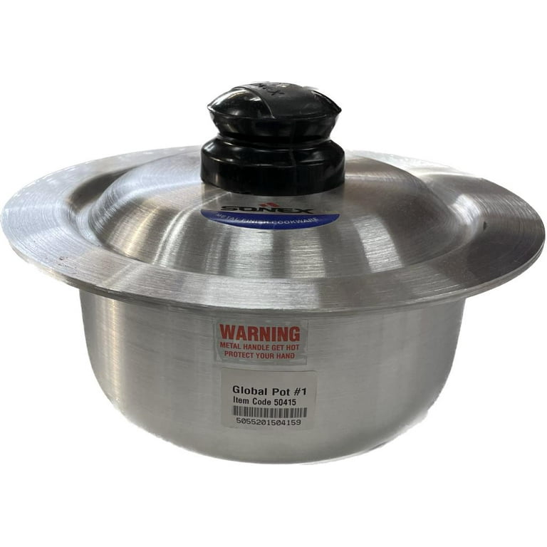 Small cooking pot, 2.5 Liter, Sonex size #1, Aluminum cooking pot.