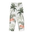 thumbnail image 5 of Junzan Vintage Palm Trees Women'S Pajama Pants Drawstring Comfy Sleep Bottoms With Pockets, 5 of 9